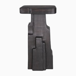 Burned Ash Wood Tharo Stool by Eichkorn