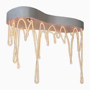 Vertikaler Fractal Helium Kronleuchter aus Metall & Helium von Dace Sūna