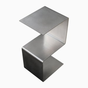 Stainless Steel Side Table by Petra Madalena