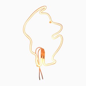 Applique da parete Helium in vetro traslucido e gas elio di Dace Sūna