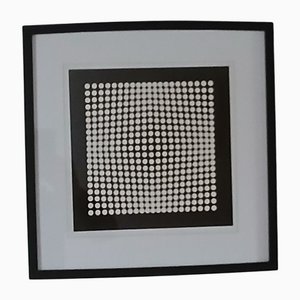 After Victor Vasarely, Deep Kinetic Work, 1973, Serigrafia, Incorniciato