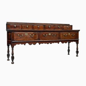 Cómoda georgiana de roble y cajones Spice, 1750