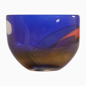 Vaso Carnevale in vetro di Murano di Archimede Seguso, Italia, anni '80