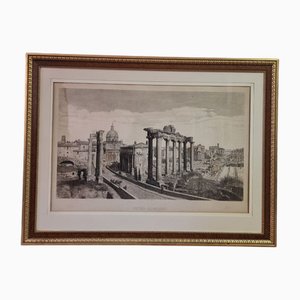 C. Grimaldi et S. Speranza, Forum Romain, 1911, Gravure sur Papier, Encadrée