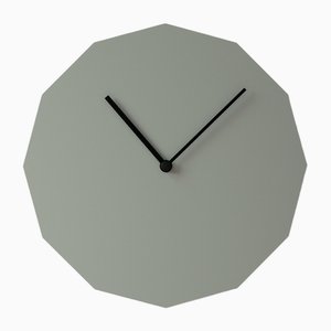 Twelve Wall Clock in Grey by Neo/Craft