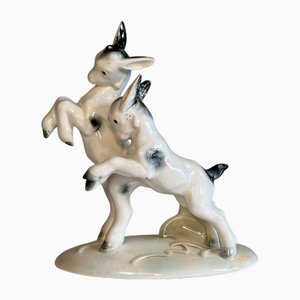 Statuetta Art Nouveau in porcellana di Hertwig & Co, anni '20