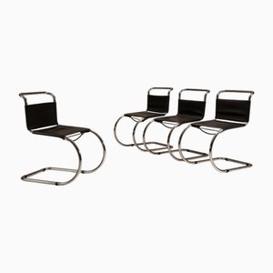 MR10 Freischwinger von Mies Van Der Rohe, 1950er, 4er Set