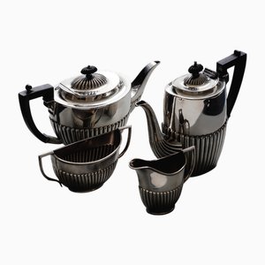 Versilbertes Sheffield Tee- und Kaffeeservice, 1950er, 4er Set