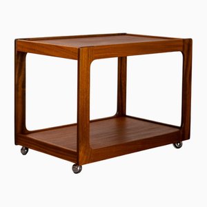 Carrello Mid-Century moderno in teak di Opal Möbel, Germania, 1960