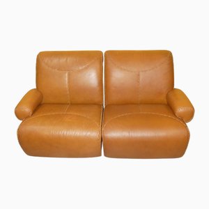 Vintage 2-Sitzer Sofa aus Leder, 1970er