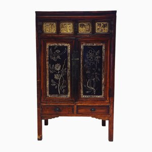 Vintage Chinese Wardrobe with Gold, 1920s