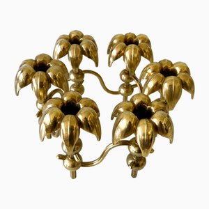 Mid-Century Modern Gilt Brass Candleholder from BMF Nagel, 1970s