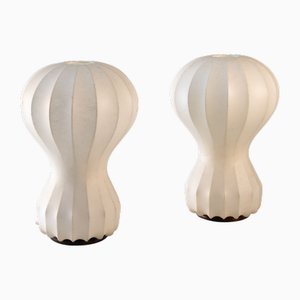 Vintage Mod. Gatto Table Lamps by Achille and Pier Giacomo Castiglioni for Flos, 1960, Set of 2