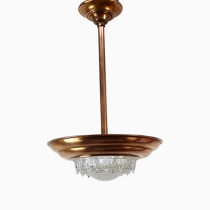 Lampada a sospensione vintage, Francia, anni '40