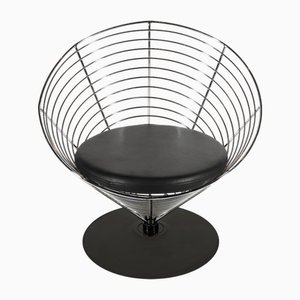 Conical Chair in Chrome-Plated Metal