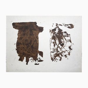 Antoni Tapies, Reflecting on Dirt, 1978, Litografia a colori