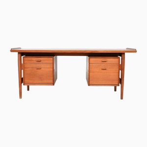 Model 207 Writing Desk in Teak by Arne Vodder for Sibastm 1960