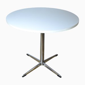 Tavolino Space Age vintage in metallo cromato, anni '70