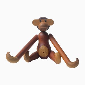 Vintage Monkey in Teak by Kay Bojesen, 1970s