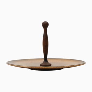 Vintage French Stoneware Serving Platter, 1970s