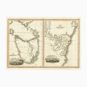 Karten von New South Wales und Tasmanien