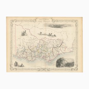 Karte von Victoria Marking the Gold Fields, 1800