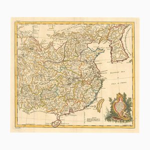 Antike Landkarte von China, 1700er