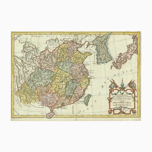 Antike Landkarte von China und Korea, 1700