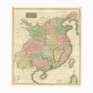 Antike Schottische Karte von China, 1800er