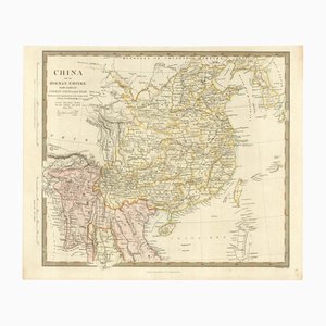 Antike Karte von China und Burma, 1800