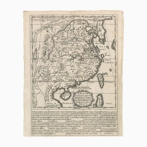 Antike Landkarte von China, 1600er