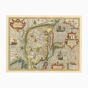 Antike Landkarte von China, 1600er