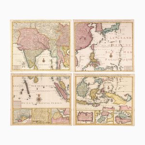 Vierblatt-Wandkarte des Fernen Ostens