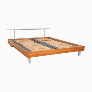 Brown Wooden Bed from Hülsta