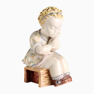 Majolika-Terrakotta-Skulptur der Minghetti-Manufaktur zugeschrieben