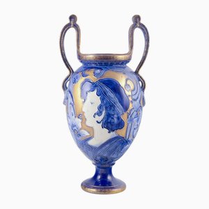 Vaso grande Art Nouveau a forma di anfora di Thomas Forester & Sons