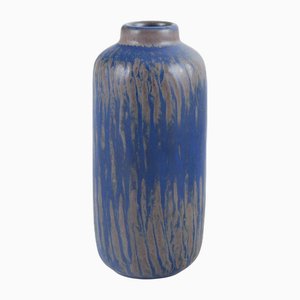 Rubus Vase aus Keramik mit Blauer & Grauer Glasur von Gunnar Nylund für Rörstrand, 1960er