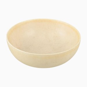Scodella vintage in ceramica smaltata color crema di Per Linnemann-Schmidt, anni '70