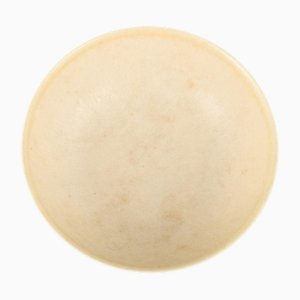 Scodella vintage in ceramica smaltata color crema di Per Linnemann-Schmidt, anni '70