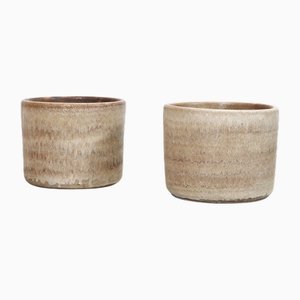 Ceramic Flower Pots by Louis Thijssen & René Peeters for Loré, 1960s, Set of 2