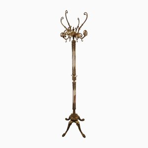 Vintage French Floor Rack in Onyx, 1970s