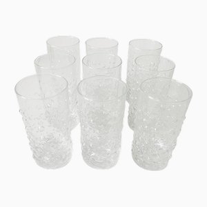 Vintage Hobnail Glasses from Texaco 1960s, Set of 9