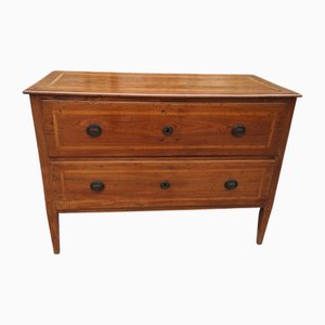 Louis Philippe Inlaid Elm Chest of Drawers, 1700s