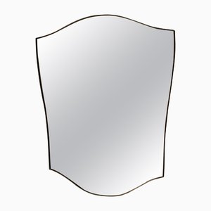 Großer Vintage Spiegel im Stil von Gio Ponti, 1950er