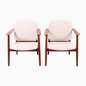 Vintage Sessel aus Teak von Børge Mogensen für Søborg Møbelfabrik, 1960, 2er Set