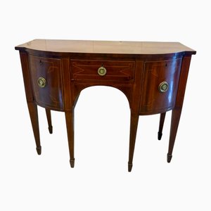 Credenza piccola Giorgio II in mogano intarsiato, inizio XIX secolo