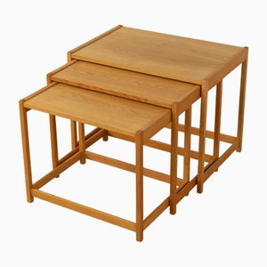 Vintage Nesting Tables by Kurt Østervig, 1960s, Set of 3