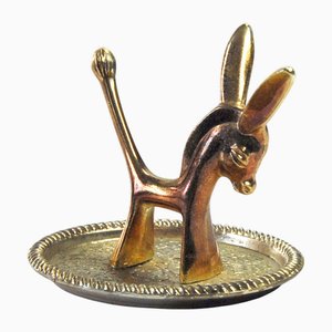 Versilberte englische Vintage Ringschale von Seba, 1970er