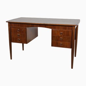 Mid-Century Modern Danish Freestanding Teak Desk, 1960s