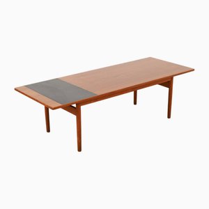 Mesa de centro vintage con estructura de teca de Grete Jalk para Poul Jeppesen, 1957